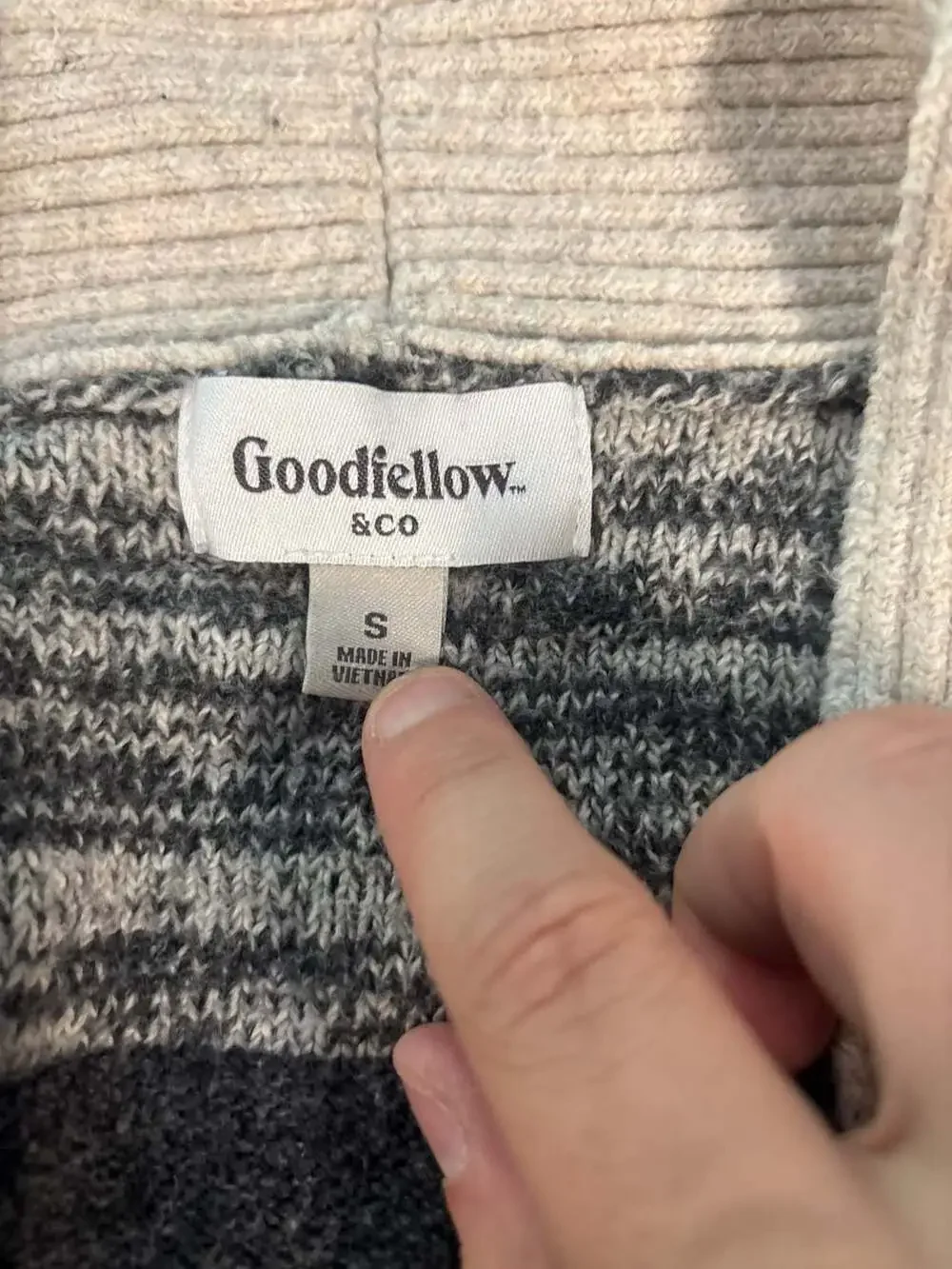 Goodfellow & Co Men's Striped Cardigan Sweater Men’s Small